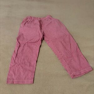 Red Checkered Kids 4t bottoms